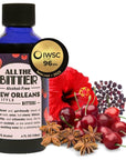 All The Bitter  New Orleans Cherry Bitters  4 oz Bottle of Non Alcoholic Bitters  Zero Proof Bitters for Cocktails  Cocktail Mixers for Sazerac Non Alcoholic Wine Bitters  Soda Cocktail Bitters