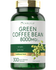 Carlyle Green Coffee Bean Extract | 8000 mg | 300 Capsules | Non-GMO and Gluten Free Formula | Traditional Herb Supplement