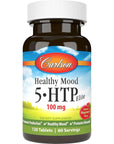 Carlson Healthy Mood 5-htp Elite 50mg Raspberry Chewables, 120 Tablets