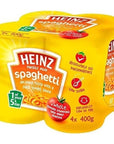 Original Heinz Spaghetti in Tomato Sauce Imported From The UK England Four Pack The Best Of British Heinz Spaghetti in Tomato Sauce