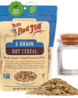 Hot Cereal Bundle Includes One 16 Oz Bag of Bobs Red Mill 5 Grain Hot Cereal Bobs Red Mill 5 Grain Cereal is Made from Whole Grain Comes with One Jar Ziploc Bag Included Where You Can Put Your