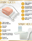 Musubi Mold Kit 7 Pack with Musubi Press Rice Paddle Spam Slicer Low Sodium Spam Rice Seaweed Wrap and Japanese Tamari Soy Sauce for AllInOne Spam Musubi Maker