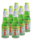 Shirakiku Ramune Drink Melon Carbonated Marble Soft Drink of Japan 676 oz Pack of 6