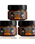 SACHILI Spices and Seasonings Sets - Seasoning Gift Set (Original Chili, Smoked Red Pepper, Chia Goji Moringa), Unique Spice Set for Salads, Soups, Pasta, Fruits, and Veggies - Made in Canada (3 Pack) (Smoked Red Pepper)