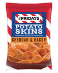 TGI Fridays Potato Skins Snacks Cheddar  Bacon 1oz Bag Pack of 12 Total of 12 Oz