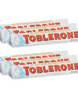 TOBLERONE Swiss Chocolate Candy With Honey  Almond Nougat  Milk  White  Dark  Fruit  Nut  Perfect For Holidays Valentines Day Parties Gifts  More White Chocolate 6 Count Multi