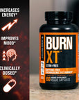 Jacked Factory Burn-XT Stim Free, Caffeine Free Weight Loss Supplement - Fat Burner and Appetite Suppressant for Weight Loss with Green Tea Extract, Capsimax, & More - 60 Diet Pills