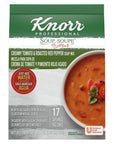 Knorr Professional Soup du Jour Creamy Tomato and Roasted Red Pepper Soup Mix No added MSG 0g Trans Fat per Serving Just Add Water 1 Count Pack of 4