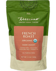 Teeccino French Roast Chicory Coffee Alternative  Ground Herbal Coffee Thats Prebiotic CaffeineFree  Acid Free Dark Roast 11 Pound