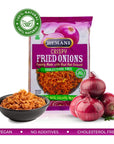 HEMANI New Crispy Red Fried Onions 141 OZ 400g  MSG FREE  Made with Real Red Onions  Perfect Salad Topper