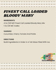 Finest Call Premium Loaded Bloody Mary Drink Mix 1 Liter Bottle 338 Fl Oz Pack of 3