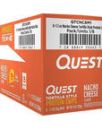 Quest Nutrition Tortilla Style Protein Chips - Nacho Cheese - 8 Bags