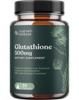 Pure Glutathione Supplement 500 mg GSH - Pure Skin Whitening Pills