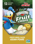 Brothers-ALL-Natural Fruit Crisps, Donald Duck Asian Pear, 0.35 Ounce (Pack of 24)