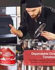 Dependable Foods Diced Tomatoes  6375 Lbs 102 oz California Crushed Tomatoes in Tomato Juice  Bulk Can  GlutenFree AllergenFree Kosher