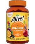 Nature's Way Alive! Immune Gummies with Elderberry, Immune Support*, 90 Gummies