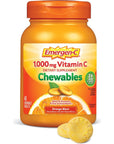 Emergen-C Chewable Vitamin C 1000mg, With B Vitamins And Antioxidants Tablet (40 Count, Orange Blast Flavor), Dietary Supplement