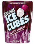 Sugar Free Ice Cubes Gum Wintergreen Spearmint Peppermint Black Cherry Cherry Limeade and Arctic Grape 240 Pieces  Bundled with Make Your Day Bag Clip