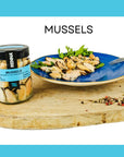 Renna Succulent Mussels in Sunflower Oil Product of Italy 1058 oz Experience the Taste of the Mediterranean Seafood