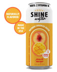 ShineWater Vitamin D Hydration Electrolyte Drink Peach Mango 12 Pack Sugar Free Naturally Flavored Water Magnesium Zinc Vitamin B12 Folic Acid Plant Based Antioxidants Low Calorie