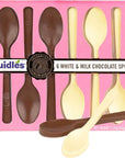 Milk And White Chocolate Spoons, Candy Hot Chocolate (Single-Pack)