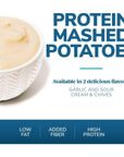 WonderSlim Instant Mashed Potatoes Sour Cream  Chives 11g Protein No Fat Gluten Free 7ct