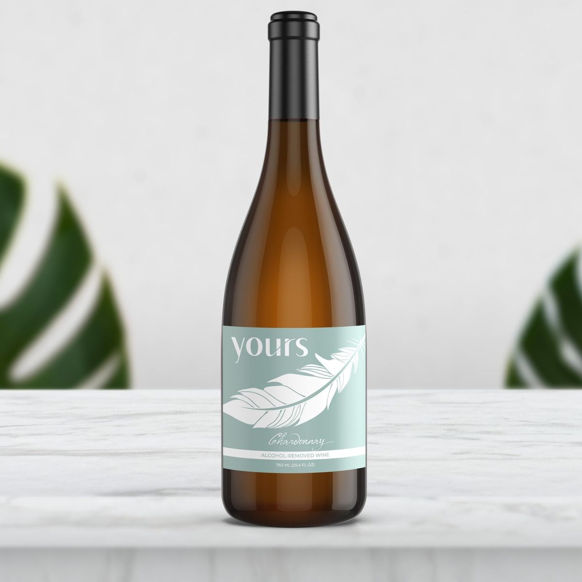 YOURS NonAlcoholic Wine California Chardonnay  Award Winning Alcohol Removed White Wine Only 30 Calories and No Added Sugar