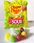 Chupa Chups extrasour Lutscher 120g 10 Lollis Fruit Lollis