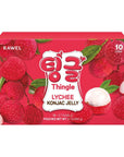 Rawel Thingle Delicous Konjac Jelly 1box 80g x 10packs  6 Calories per pouchSugar FreeLow CaloriesFruit Flavor Jelly with low carbDrinkable Zero Sugar Jelly Dessert Lychee