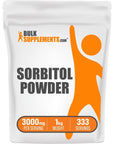 BulkSupplements.com Sorbitol Powder - Keto Sugar Substitutes - Sugar Substitute for Baking - Artificial Sweeteners - Low Calorie (1 Kilogram - 2.2 lbs)