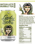 Pack of 24 Lady Boba 24 Cans Milk Bubble Tea with Boba Pearls in a Can 107ozcan with Thank You Card Choose One from Variety of Flavors Classic Brown Sugar Taro Matcha Latte Ready To Drink Beverage Matcha