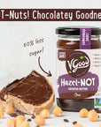 VGood PeaNOT and HazelNOT Choc Butter  Plantbased Nutfree Peanutfree Spread pack of 1 Chocolate