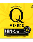 Q Mixers Tonic Water Premium Cocktail Mixer Made with Real Ingredients 75 fl oz cans Pack of 4