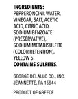 DeLallo Mild Pepperoncini Peppers 255 Ounce Jar 6 Pack Whole Yellow Pickled Peppers Grown in Greece 100 Cured NonGMO Packed Fresh