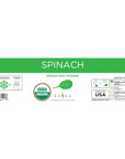 KOYAH  Organic USA Grown Spinach Powder Equivalent to 30 Cups Fresh Freezedried WholeLeaf Powder