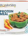 WonderSlim Protein Meal Sloppy Joe Mix 12g Protein Gluten Free 7ct