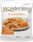 WonderSlim Protein Cracker Snack Chips Cheddar Low Fat  Gluten Free 10ct