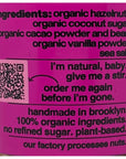 Fine  Raw Hazelnut Butter Spread 8 Ounce  Clean Ingredients Vegan and Organic Hazelnut Spread Crunchy Chocolate Hazelnut