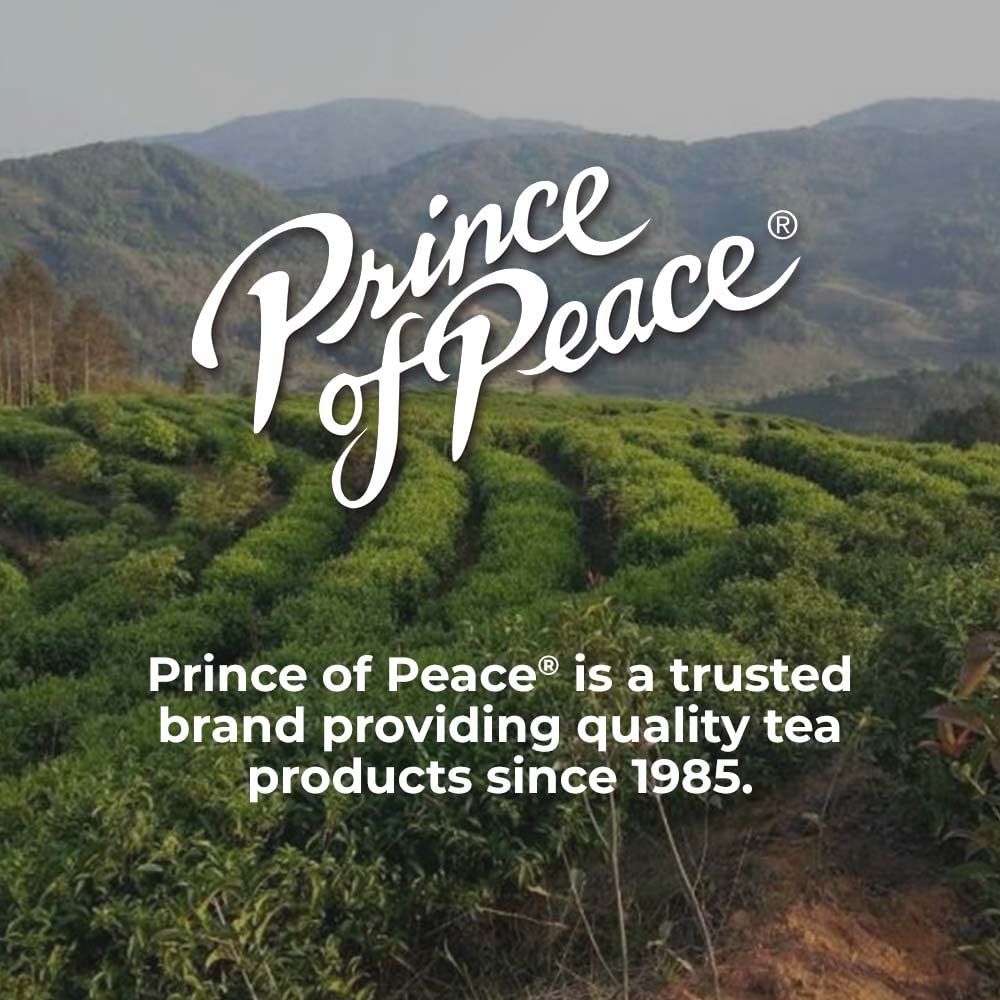 Prince of Peace Organic Green Tea 4 Pack  20 Tea Bags Each  100 Organic Green Tea  Unsweetened Green Tea  Lower Caffeine Alternative to Coffee  Herbal Health Benefits