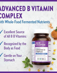 New Chapter Vitamin B Complex - Fermented Coenzyme B Complex Rich in Vitamin B12 + Vitamin B6 + Biotin + Made with Organic Ingredients - 90 ct