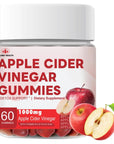 YILING Improved Sour-Sweet Taste Apple Cider Vinegar Gummies - 1000mg -Formulated to Support Immune Health Normal Energy Levels & Gut Health- Apple Flavor Gummies Enriched B12 / B6 / Beetroot