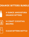 Angostura Orange Cocktail Bitters 4oz Essential Bitters for Cocktails  Old Fashioned Bundle with Clear Bitters Bottle  14 Craft Cocktail Recipes  Perfect Angostura Orange Bitters for Cocktails Set for Home Bar Enthusiasts