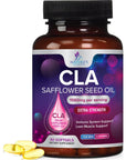 Conjugated Linoleic Acid CLA 1560mg - Extra High Potency CLA Supplement Pills - Improve Body Composition & Lean Muscle Tone, Metabolism & Energy - Nature's Safflower Capsules, Non-GMO - 60 Softgels