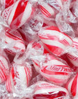 Peppermint Red  White Cylinder Shaped Mint Candy Twists  2 PoundsIndividually Wrapped