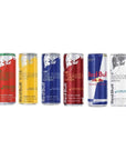 Red Bull Editions Variety Pack84floz Pack of 24  Red Yellow Blue Peach Original Coconut_AB