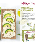 Le Pain Des Fleurs Organic Buckwheat Crispbread  Low Sodium Low Fat Vegan Crackers 6 Pack of 53 oz Boxes