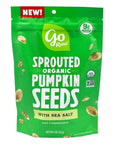 Go Raw Sprouted Pumpkin Seeds with Sea Salt Organic 4Oz