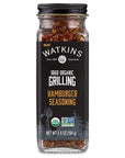 Watkins Organic Grilling Hamburger Seasoning Non-GMO, Kosher - 3.6 Oz 1 - Pack