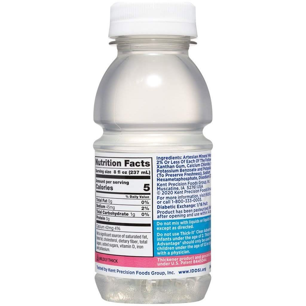 ThickIt Clear Advantage Thickened Water  Mildly ThickNectar 8 oz Bottle Pack of 1