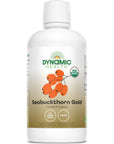 Dynamic Health Seabuckthorn Gold USDA Certified Organic Sea Buckthorn Omegas 3 6 9 No Additives Antioxidant Support Vegan GlutenFree Non GMO BPAFree 32 Fl oz